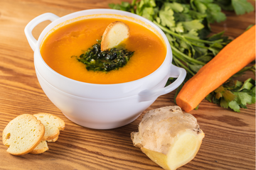 Velvety Carrot and Ginger Soup